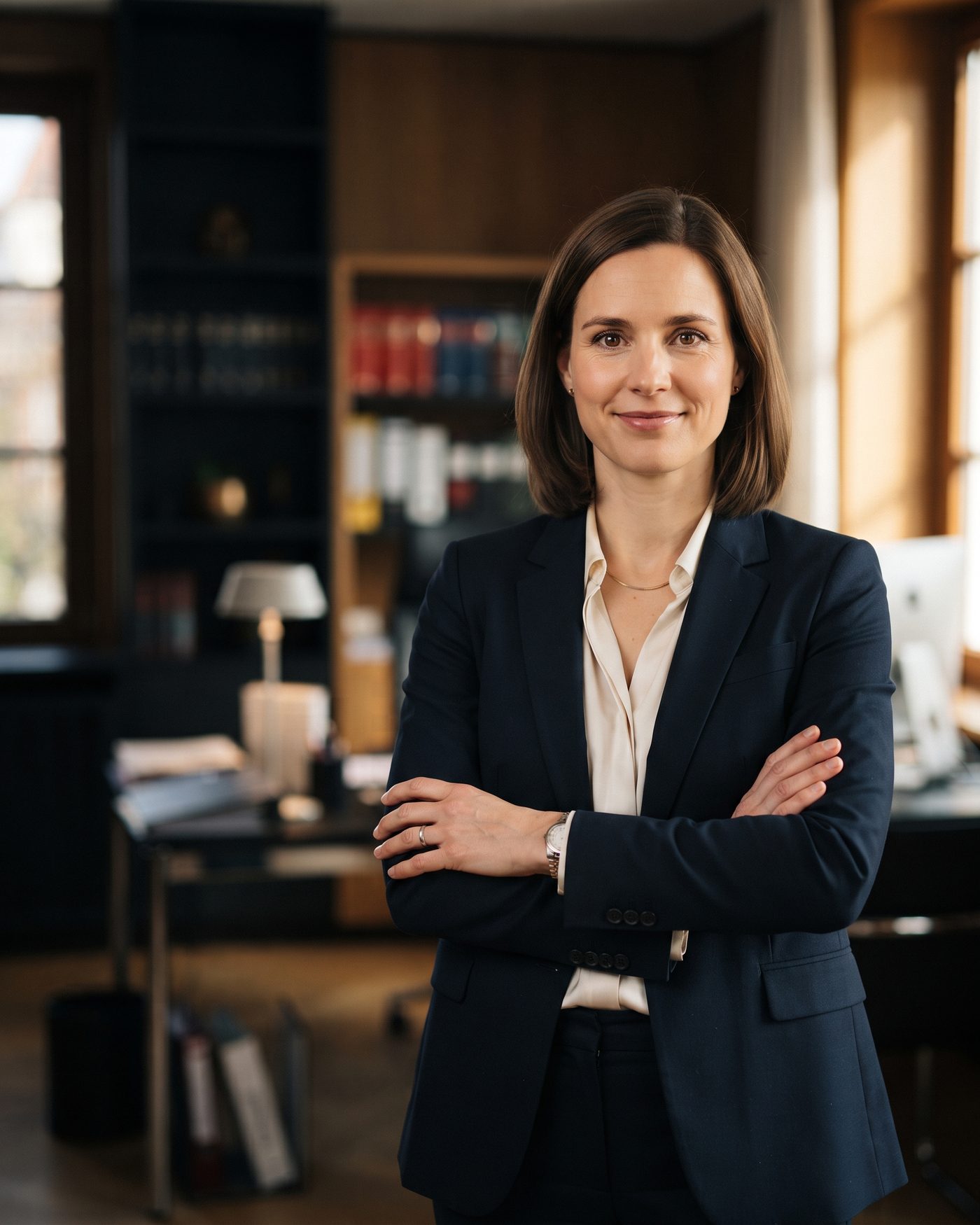 Rechtsanwältin Annika Behrens in ihrer Kanzlei in Hannover